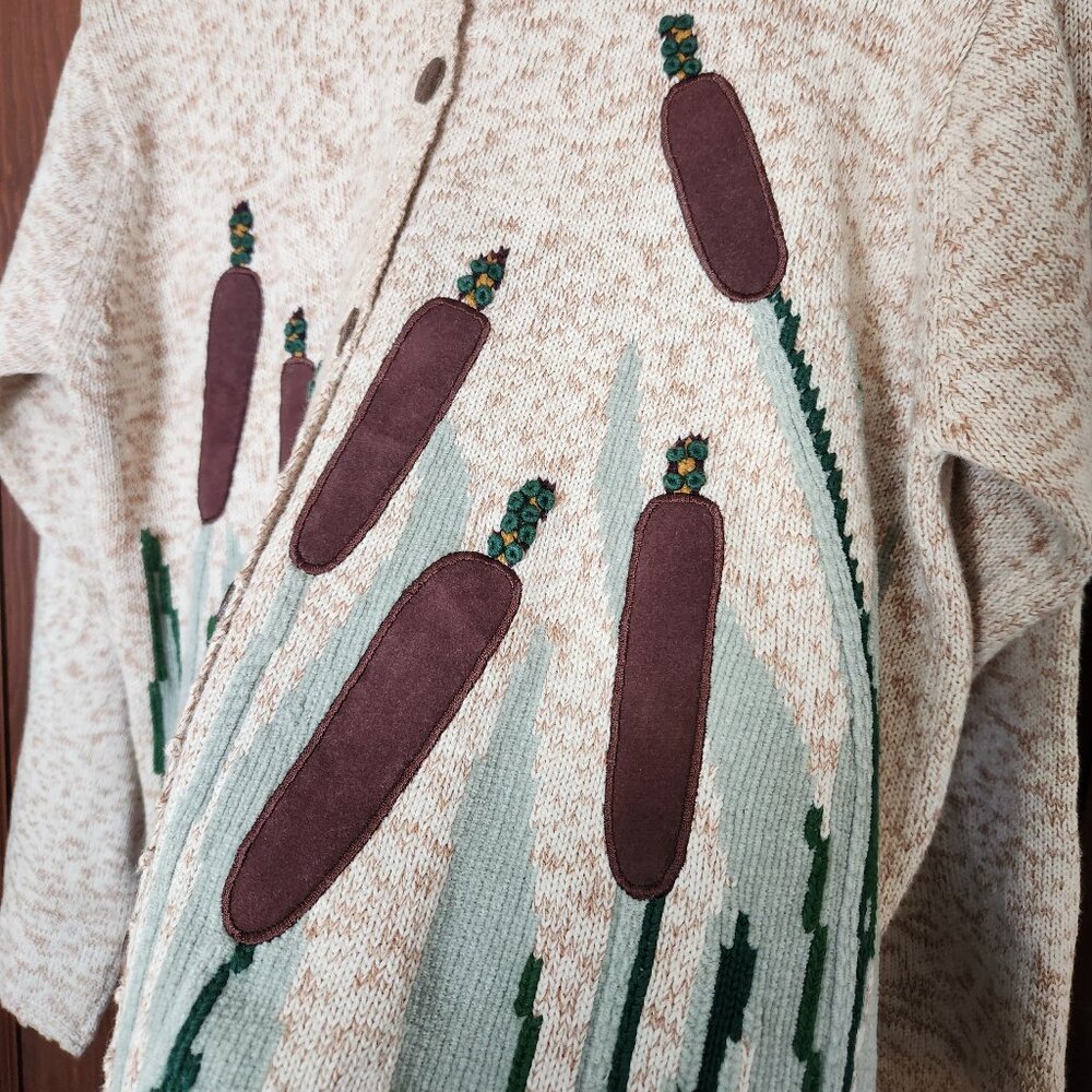 Vintage E Main Line by Eagle's Eye Sweater with Cattails - Picture 6 of 11